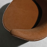 Brooklyn and Bella Brown Veni Upholstered Swivel Wingback Chair