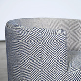 Brooklyn and Bella Natural Geo Camilla Upholstered Swivel Tub Chair