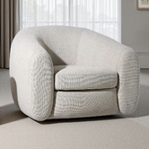 Brooklyn and Bella Beige Alex Upholstered Tub Chair