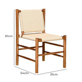 Brooklyn and Bella Dianne Ash Wood Dining Chair