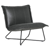 Brooklyn and Bella Roman Cowhide Leather Chair
