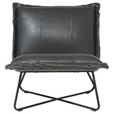Brooklyn and Bella Roman Cowhide Leather Chair