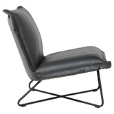 Brooklyn and Bella Roman Cowhide Leather Chair