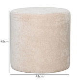 Brooklyn and Bella Aurevia Chenille Ottoman