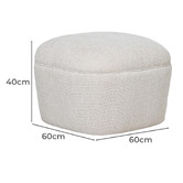 Brooklyn and Bella Karin Chenille Ottoman