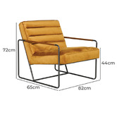 Brooklyn and Bella Monika Velvet Accent Chair