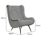 Brooklyn and Bella Armin Upholstered Accent Chair