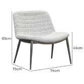Brooklyn and Bella Felix Boucle Accent Chair