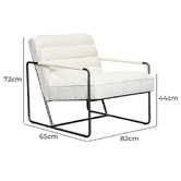 Brooklyn and Bella Monika Boucle Accent Chair