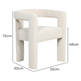 Brooklyn and Bella Oatmeal Simone Upholstered Armchair