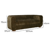 Brooklyn and Bella Ursula 3 Seater Sofa