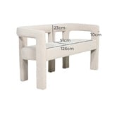 Brooklyn and Bella Oatmeal Simone 2 Seater Sofa