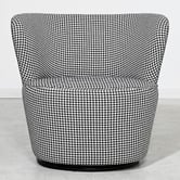 Brooklyn and Bella Houndstooth Raeley Swivel Chair