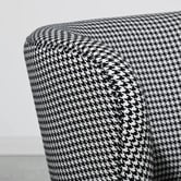 Brooklyn and Bella Houndstooth Raeley Swivel Chair