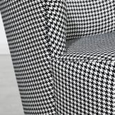 Brooklyn and Bella Houndstooth Raeley Swivel Chair