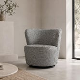Brooklyn and Bella Houndstooth Raeley Swivel Chair