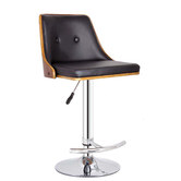 Rowland &amp; Archibald Naples Faux Leather Adjustable Barstool