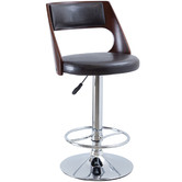 Rowland &amp; Archibald Waterloo Upholstered Adjustable Barstool