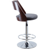 Rowland &amp; Archibald Waterloo Upholstered Adjustable Barstool