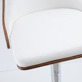 Rowland &amp; Archibald Naples Faux Leather Adjustable Barstool