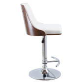Rowland &amp; Archibald Naples Faux Leather Adjustable Barstool
