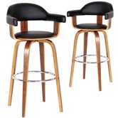 Rowland &amp; Archibald 69.5cm Siena High Back Barstools