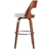 Rowland &amp; Archibald White Zurich Modern Barstools