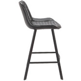 Rowland &amp; Archibald 65cm  Bordeaux Faux Leather Barstools