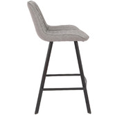 Rowland &amp; Archibald 65cm  Bordeaux Faux Leather Barstools