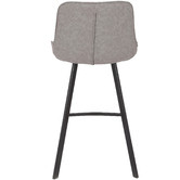 Rowland &amp; Archibald 65cm  Bordeaux Faux Leather Barstools