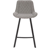 Rowland &amp; Archibald 65cm  Bordeaux Faux Leather Barstools