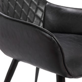 Rowland &amp; Archibald Toulouse Faux Leather Dining Armchairs