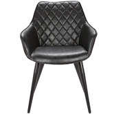 Rowland &amp; Archibald Toulouse Faux Leather Dining Armchairs