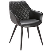 Rowland &amp; Archibald Toulouse Faux Leather Dining Armchairs