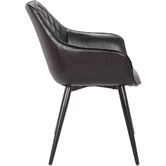 Rowland &amp; Archibald Toulouse Faux Leather Dining Armchairs