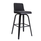 Rowland &amp; Archibald Marselle Faux Leather Barstools