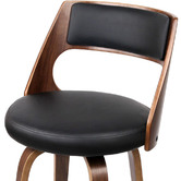 Rowland &amp; Archibald Black Zurich Faux Leather Barstools