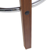 Rowland &amp; Archibald Black Zurich Faux Leather Barstools