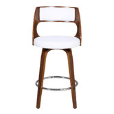 Rowland &amp; Archibald White Zurich Modern Barstools