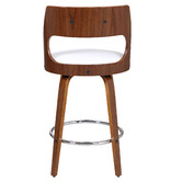 Rowland &amp; Archibald White Zurich Modern Barstools
