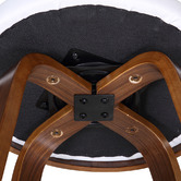 Rowland &amp; Archibald White Zurich Modern Barstools