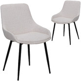 Rowland &amp; Archibald Lance Fabric Dining Chairs