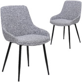 Rowland &amp; Archibald Lance Fabric Dining Chairs