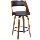 Rowland &amp; Archibald Munich Faux Leather Swivel Barstools