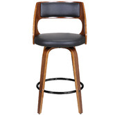 Rowland &amp; Archibald Munich Faux Leather Swivel Barstools