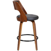 Rowland &amp; Archibald Munich Faux Leather Swivel Barstools