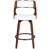 Rowland &amp; Archibald Munich Faux Leather Swivel Barstools