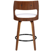Rowland &amp; Archibald Munich Faux Leather Swivel Barstools