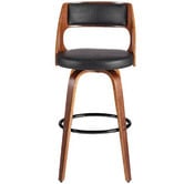 Rowland &amp; Archibald Munich Faux Leather Swivel Barstools