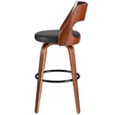 Rowland &amp; Archibald Munich Faux Leather Swivel Barstools